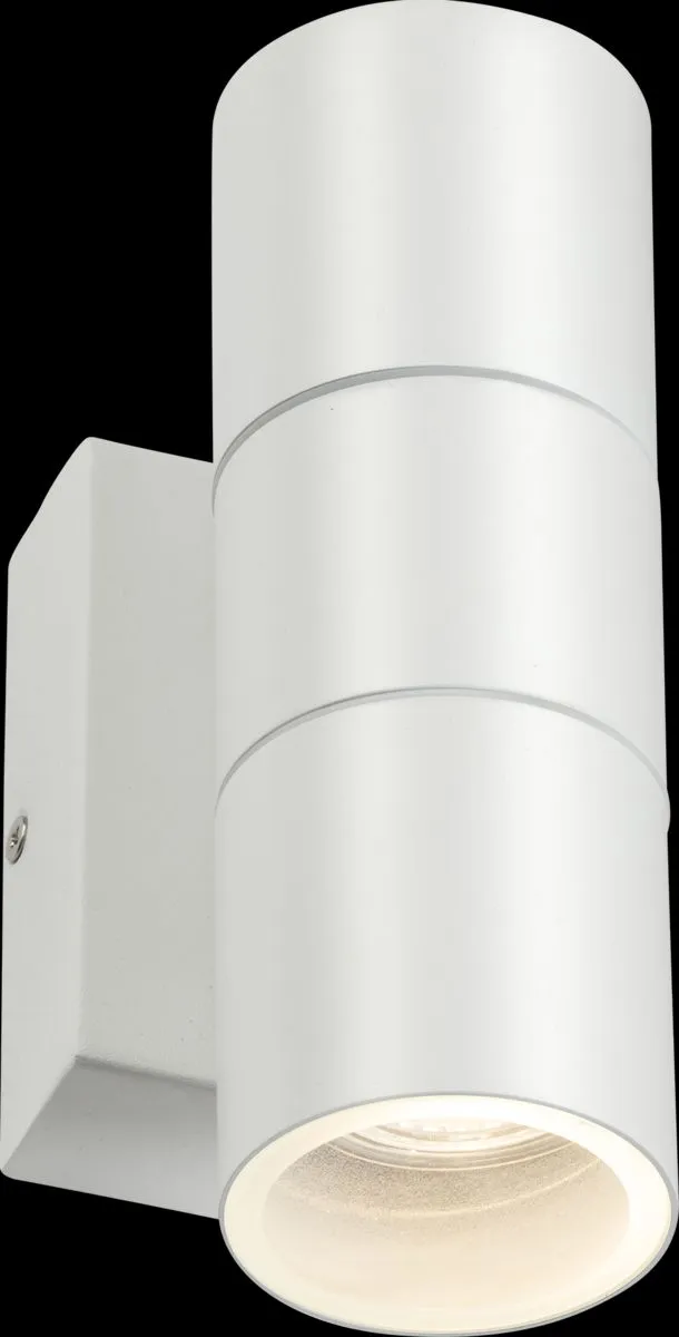 Netlighting GU10 Up & Down Wall Light with Photocell Sensor White 230V IP54 2x20W