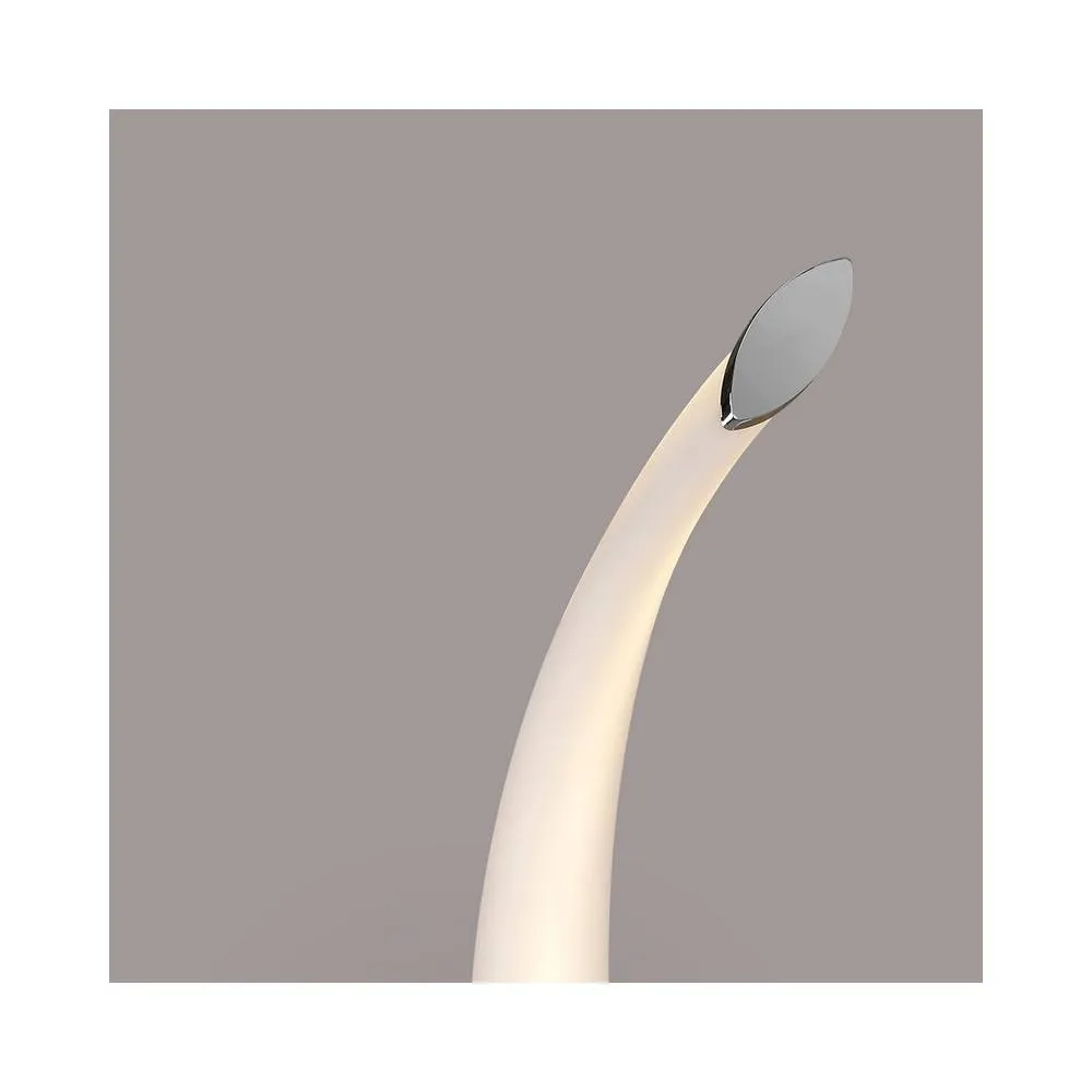 Netlighting Armonia Wall Lamp Wave 12W LED 3000K 900lm Chrome Frosted Acrylic in White 3