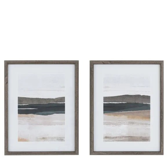 Cedar and Sage Set of 2 Drift Landscape Framed Prints 4