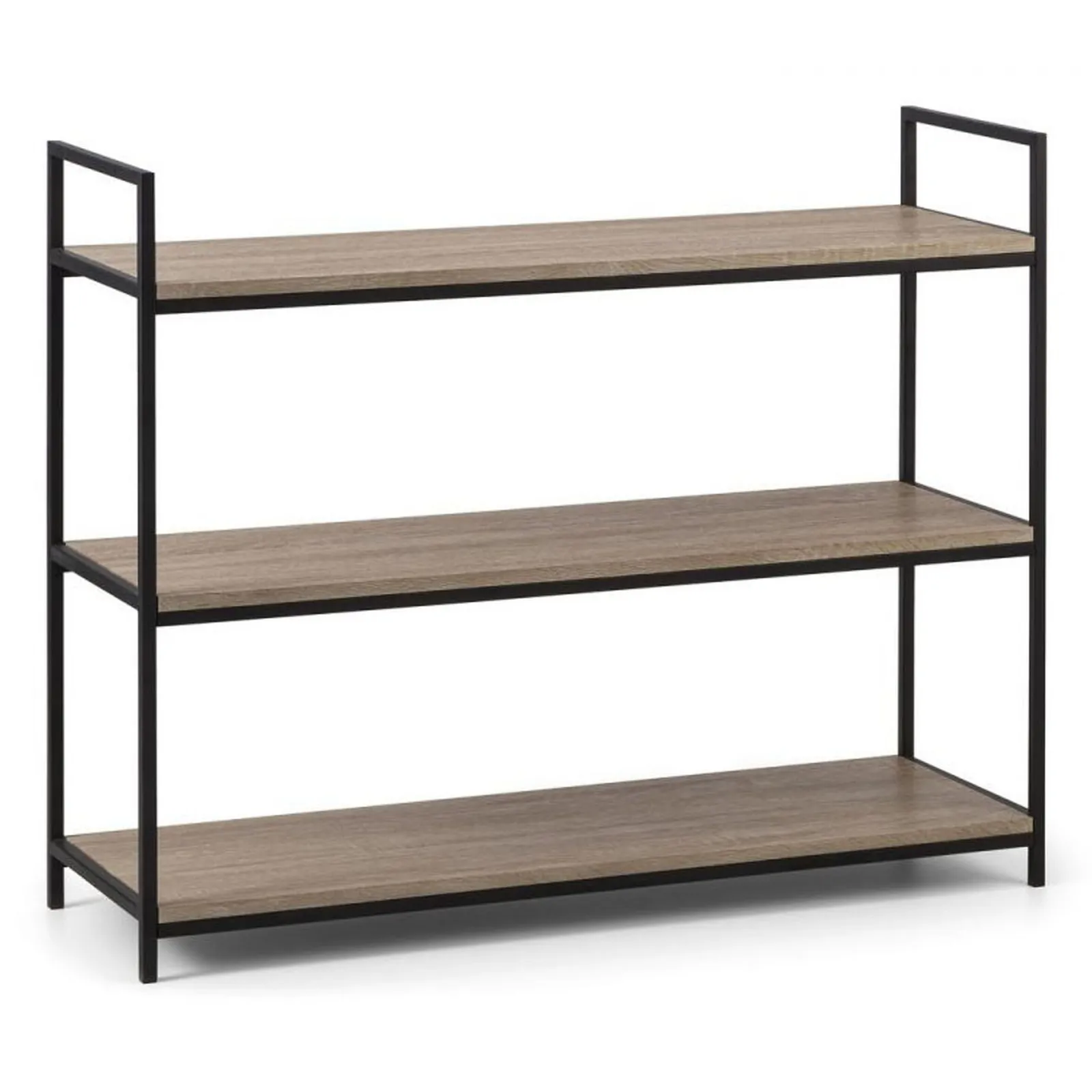 Tribeca Low Bookcase Black/Natural