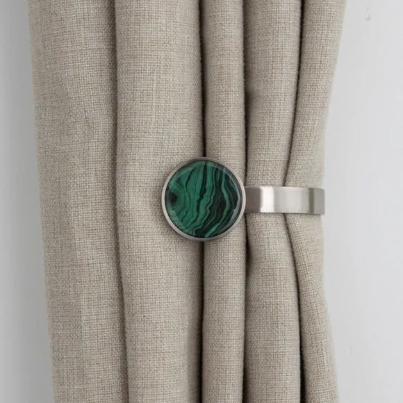 Malachite Ball Curtain Holdbacks
