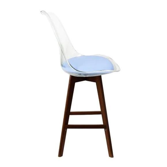 Fusion Living Soho Clear Plastic Bar Stool 3