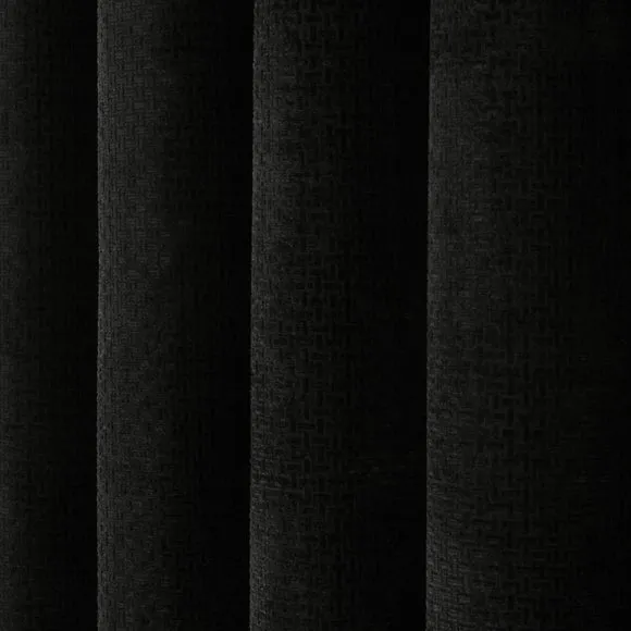 Alayna Chenille Eyelet Curtains (Blackout Available) 3