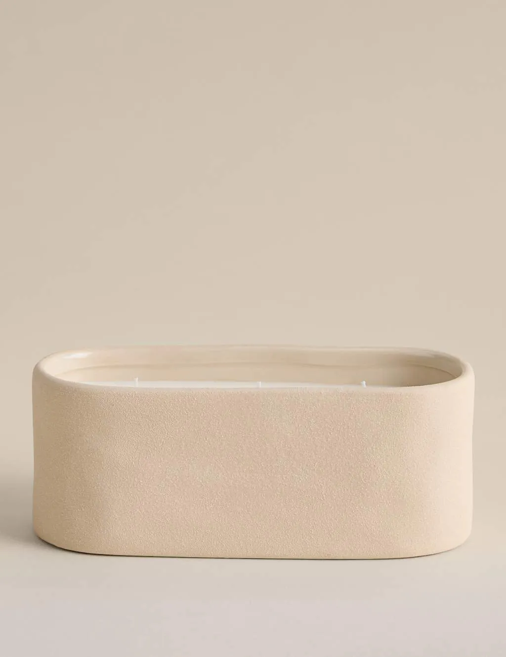Teraire Cloud Ceramic 3 Wick Candle Neutral