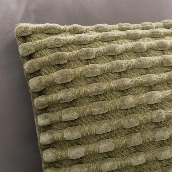 Velvet Looped Square Cushion 6