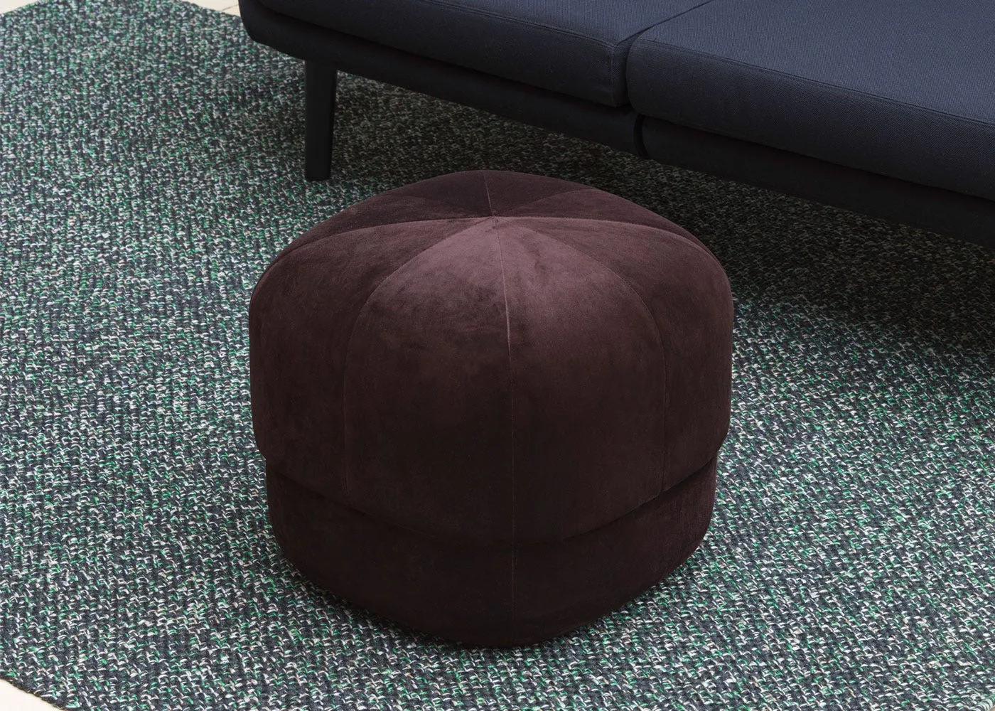 Normann Copenhagen Circus Pouf Large Velour Coffee 2