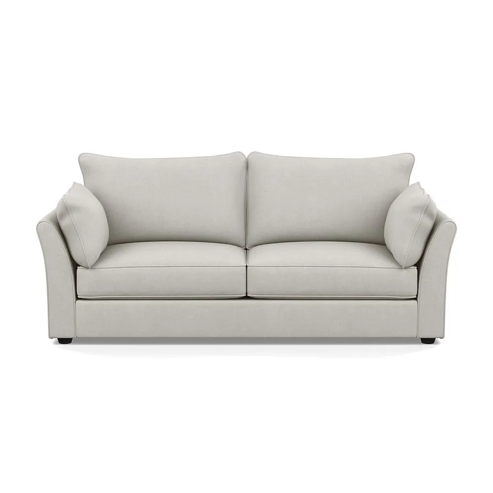 Heal's Tailor 4 Seater Sofa Capelo Linen-Cotton Sea Salt Black Feet 1