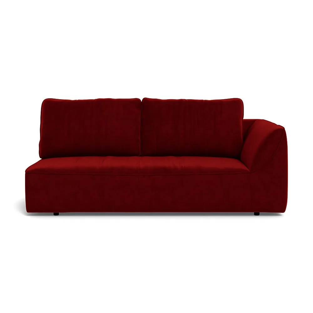Heal's Morven Right Hand Facing 3 Seater Unit Smart Luxe Velvet Mulberry