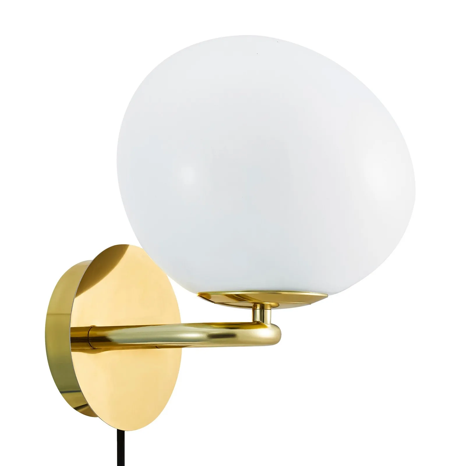 Nordlux Shapes Wall Light Brass Metal E14 Switch Plug In/Mains in Gold 5
