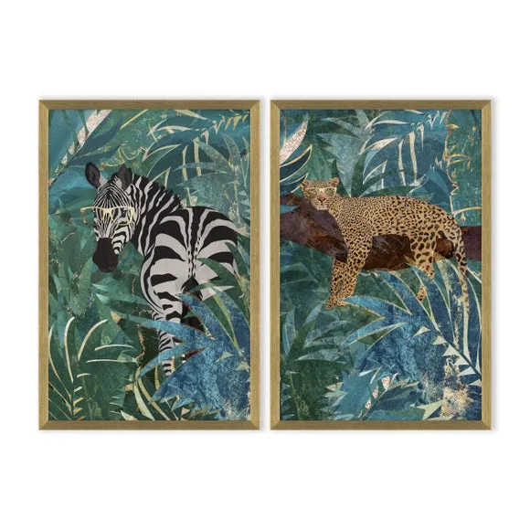 Set of 2 Jungle Vibes Framed Prints 2