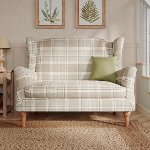 Charnwood Checked 2 Seater Armchair 1