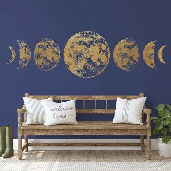 Moon Navy Wall Mural 2