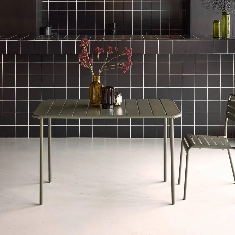 sweeek Metal garden table for 4 people in Khaki 4