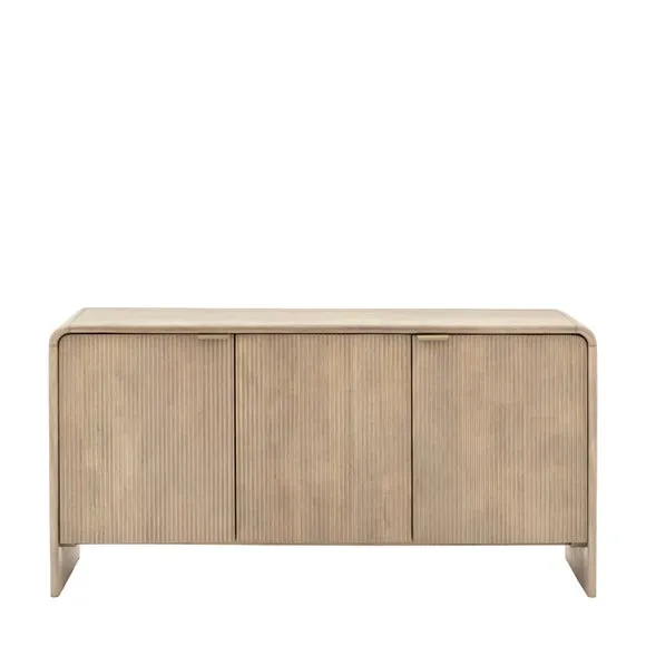 Cedar & Sage Ontario Mango Wood 3 Door Sideboard 4