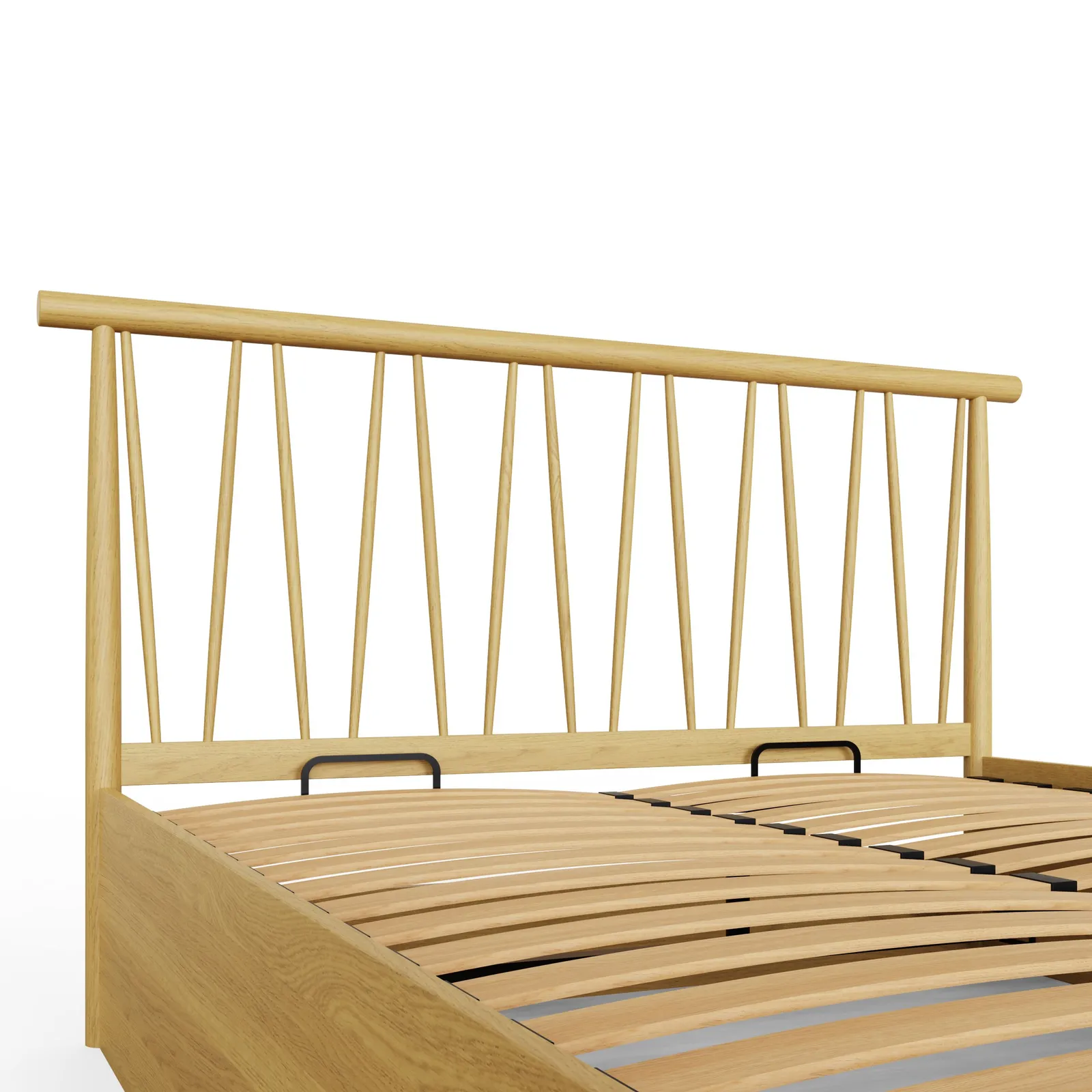 GFW Fusum Spindle Ottoman Bed in Light Oak 5
