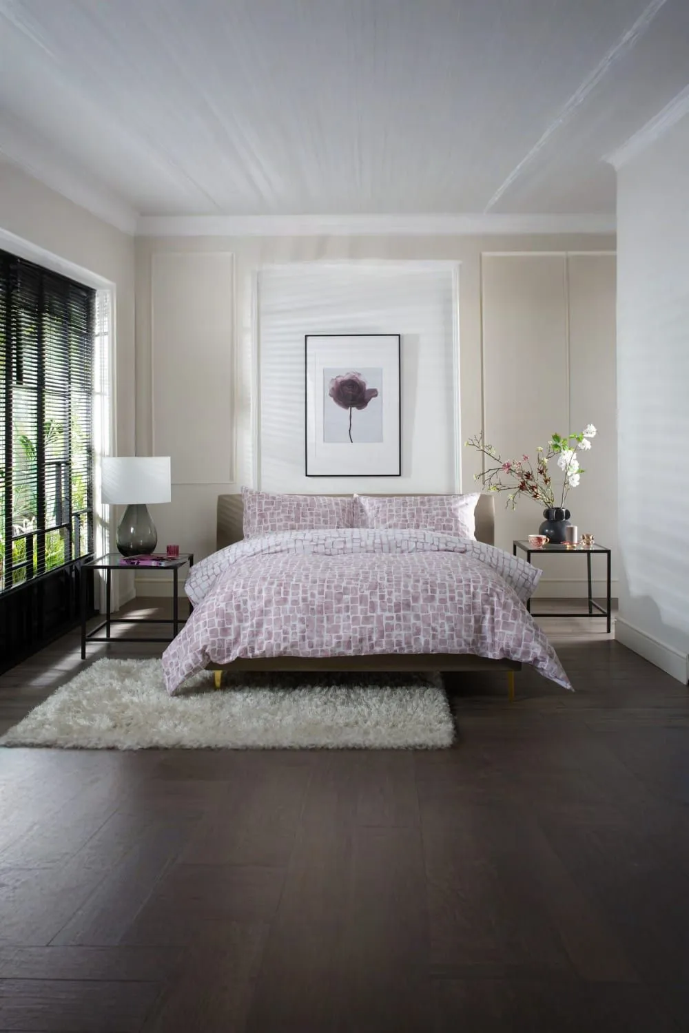The Lyndon Company Tulle Extrasoft 100% Cotton Breathable Duvet Cover Set in Pink