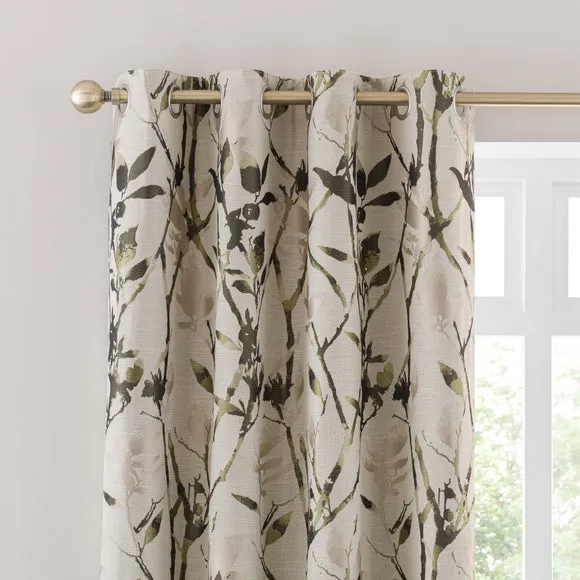 Zen Jacquard Eyelet Curtains