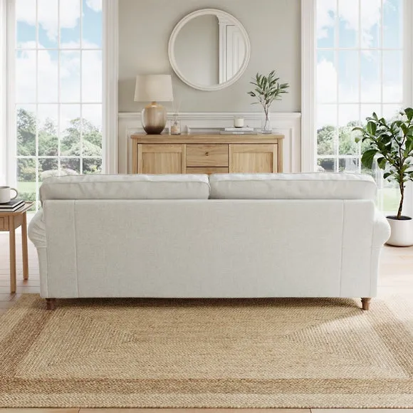 Flori Chenille Soft Texture 4 Seater Sofa 2