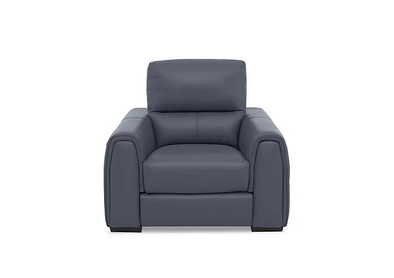 Flex Leather Armchair - BV Ocean Blue
