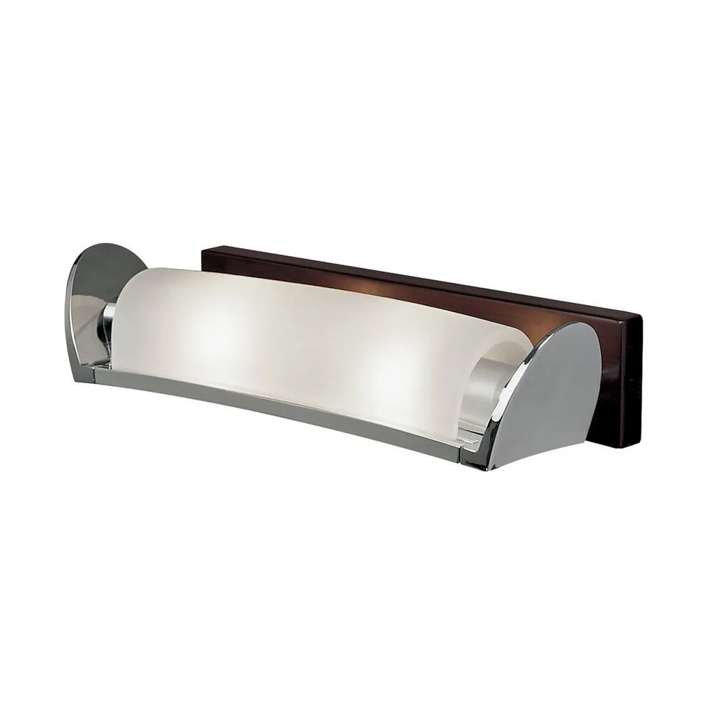 Netlighting Zira Wall Lamp 2 Light G9 Polished ChromeFrosted White GlassWenge in Grey 4