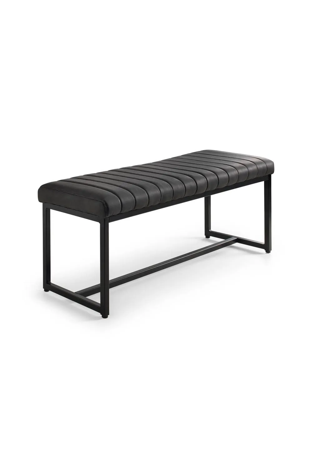 Julian Bowen Soho 2 Seater Upholstered Dining Bench in Black 5