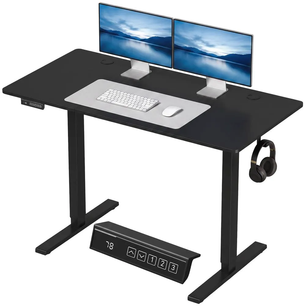 HOMCOM Standing Desk Memory Control Adjustable in Black 1