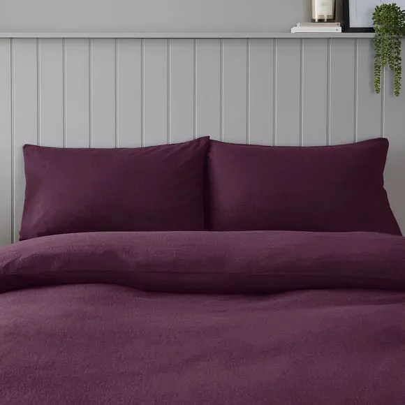 Soft & Cosy Luxury 100% Brushed Cotton Standard Pillowcase Pair 2