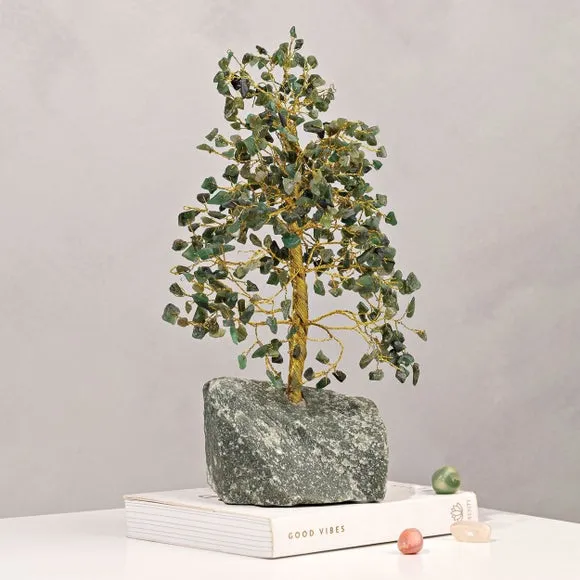 Serenity Luck Green Adventurine Gemstone Tree 1
