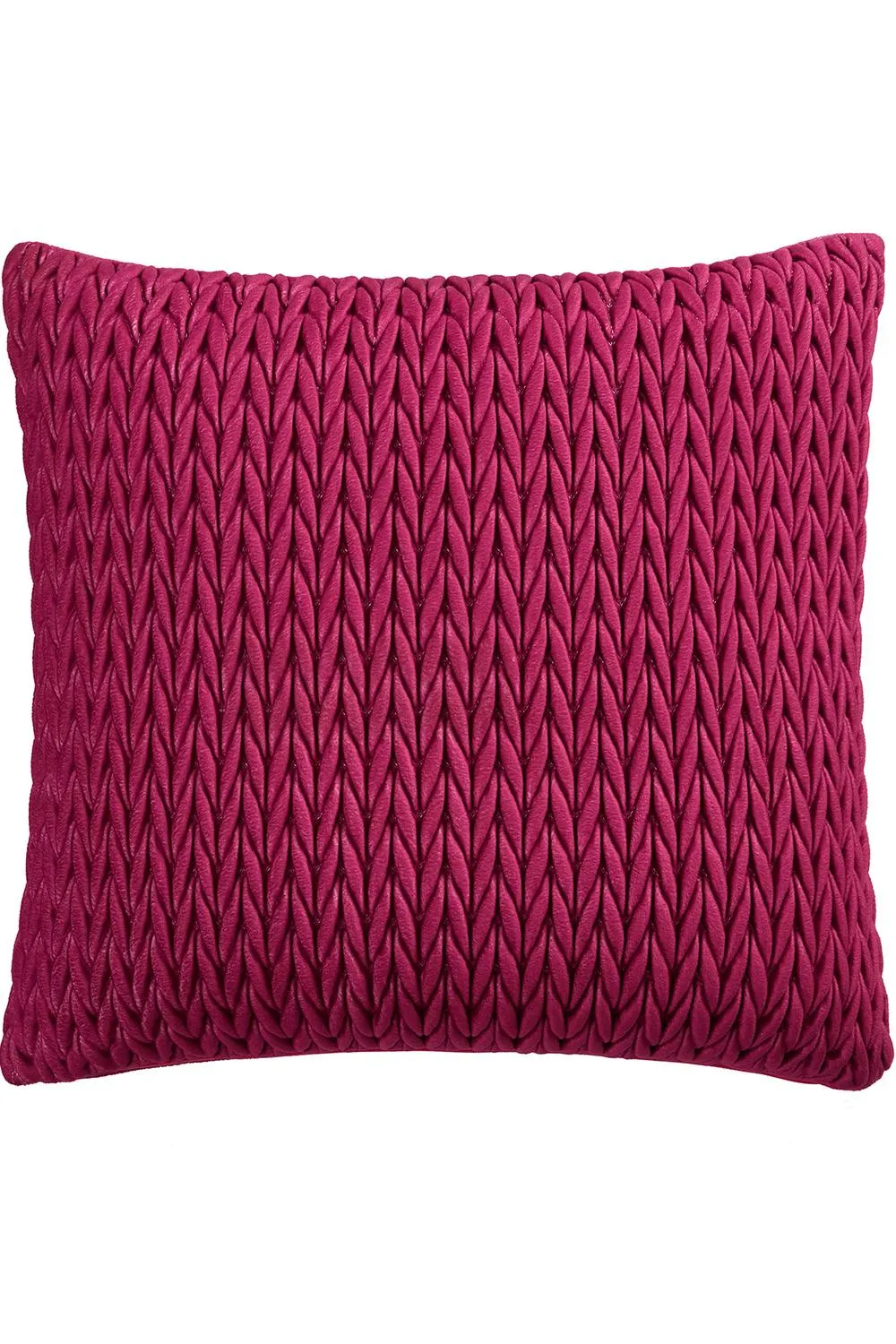 Laurence Llewelyn-Bowen 'Amory' Luxe Velvet Filled Cushion in Fuchsia 2