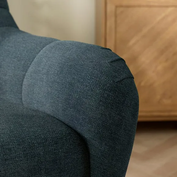 Jase Tonal Chenille Quilted Back Armchair 4