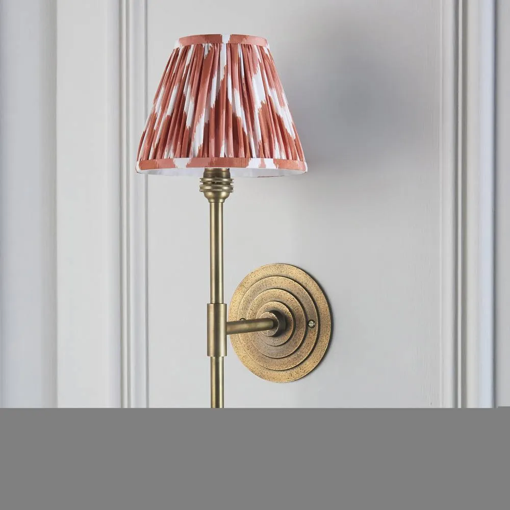 Netlighting Halo Tall & Zigzag 16cm Wall Lamp Antique Brass Apricot Orange in Gold 5