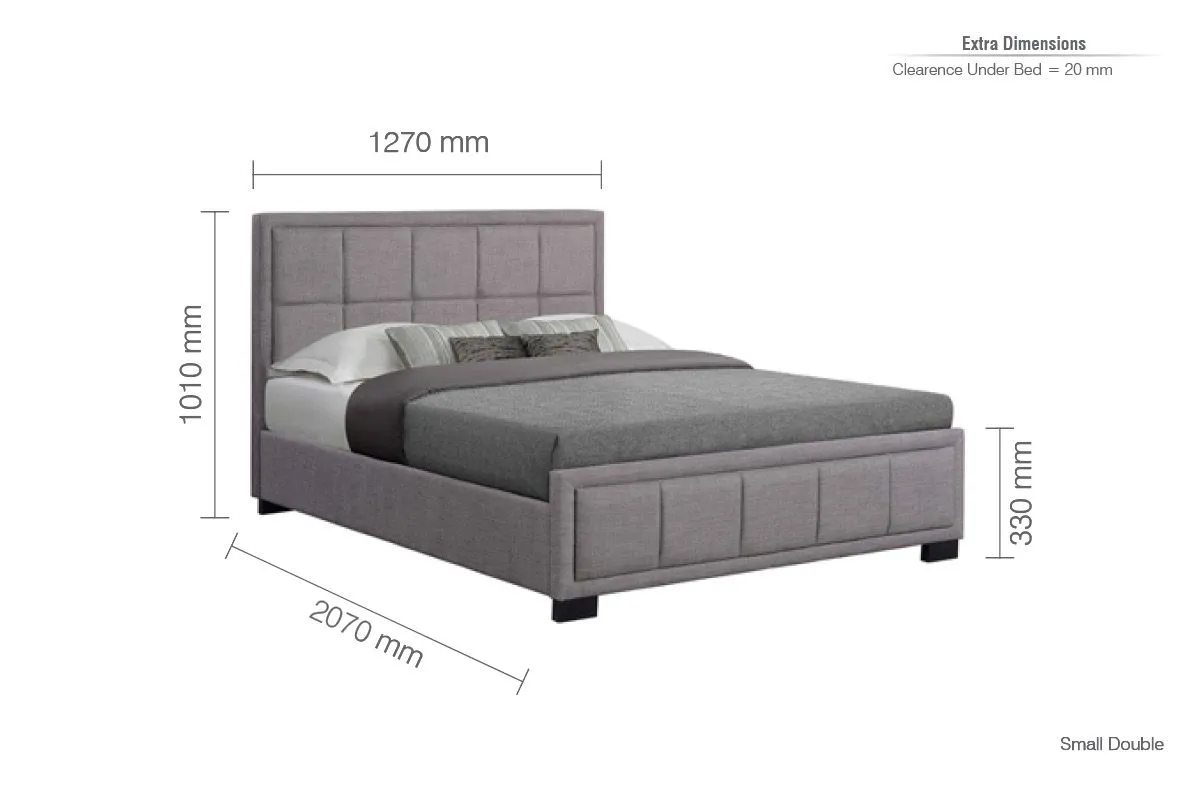 Birlea Hannover Bed in Grey 6
