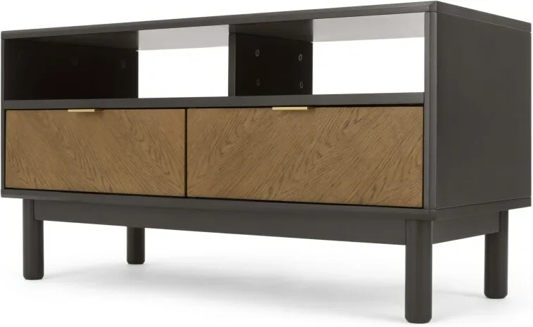 Belgrave Media Unit, Dark Stained Oak