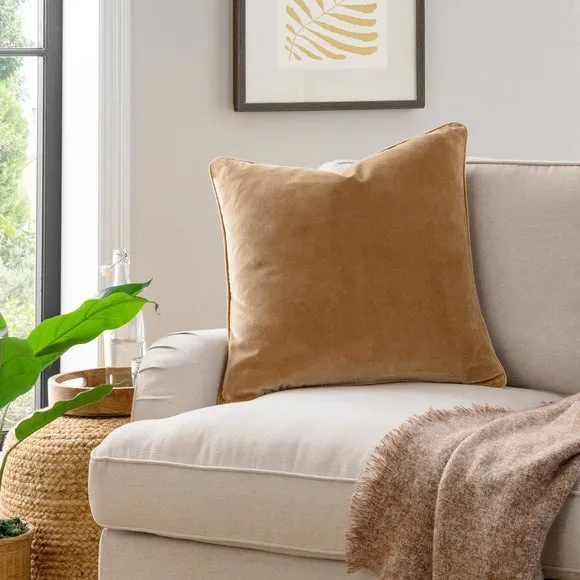 Clara Cotton Velvet Square Cushion