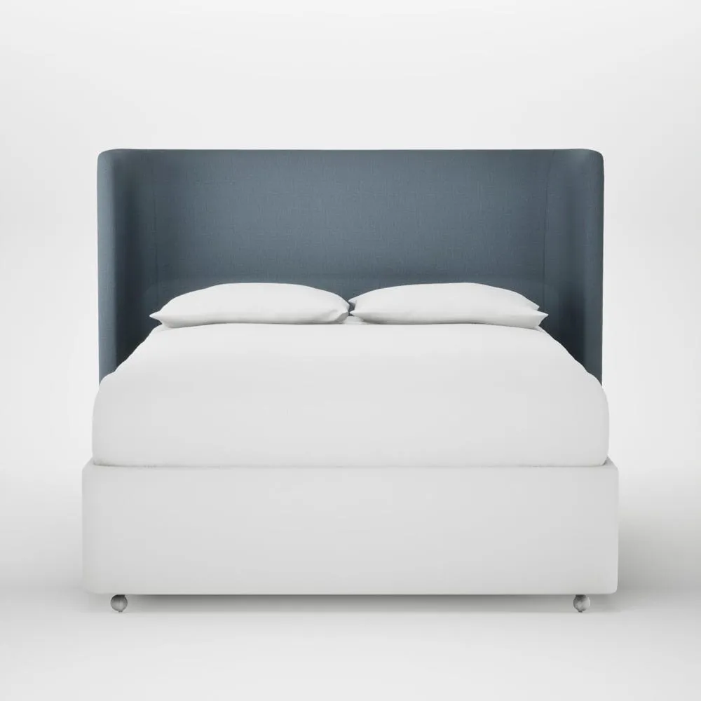 Heal's Monroe Headboard King Smart Cotton Linen Celestial 1