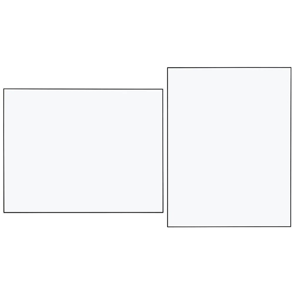Heal's Fine Edge Mirror Rectangle 90x70cm Black 1