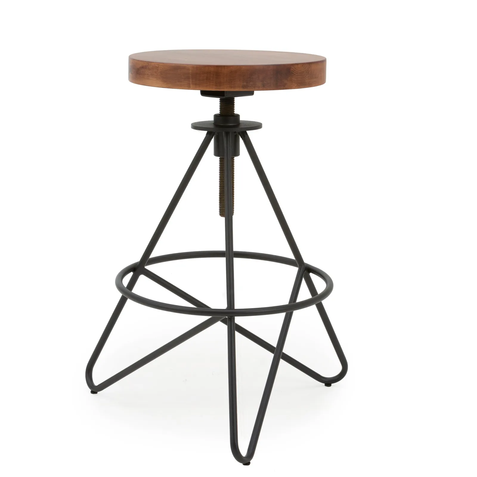 Emilia Bar Stool Black and Brown