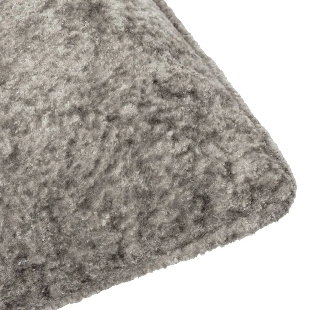 Paoletti Lustre Crushed Velvet Cushion in Stone 3