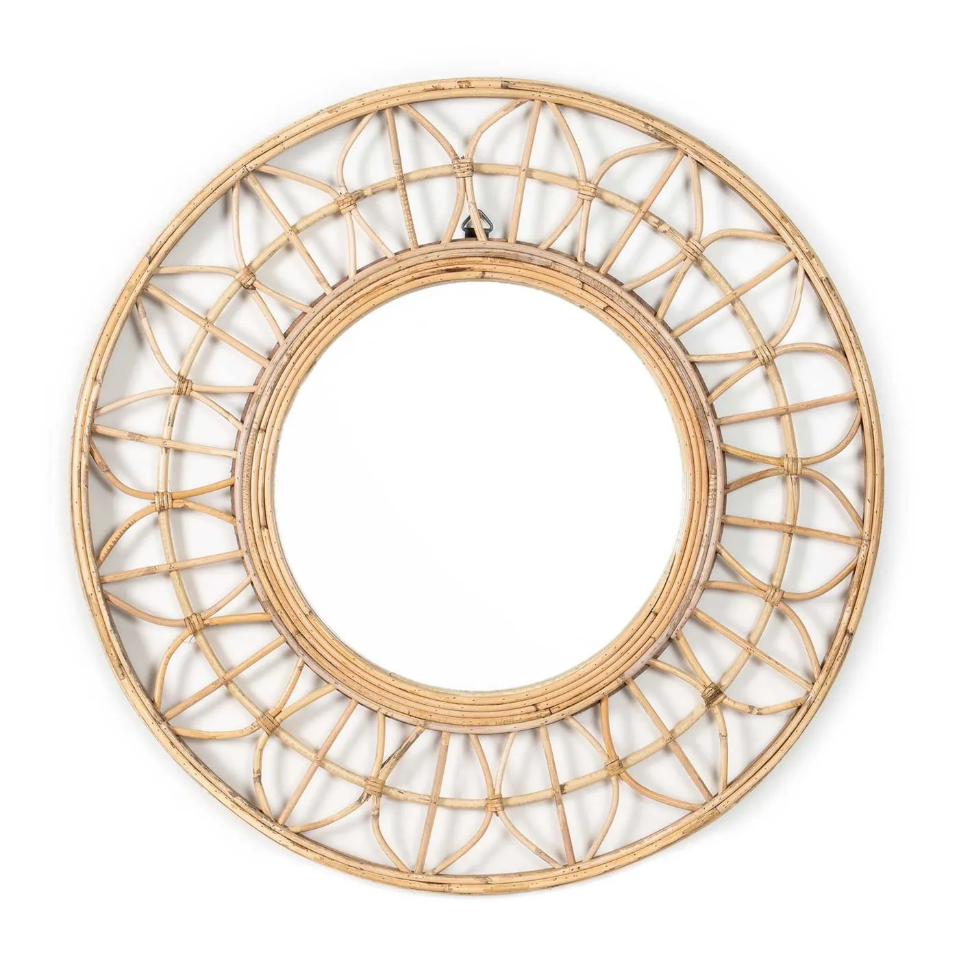 Rattan Mirror, Brown