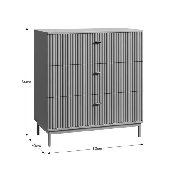 Elsie 3 Drawer Chest 6