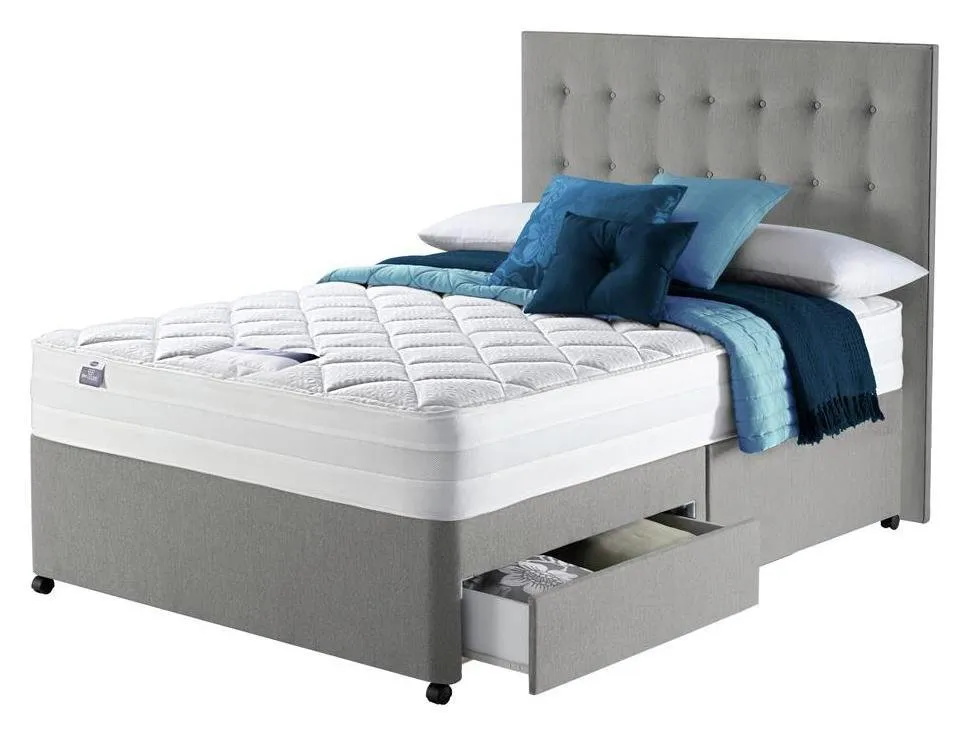 Silentnight Knightly 2000 Memory Superking 2 Drawer Divan