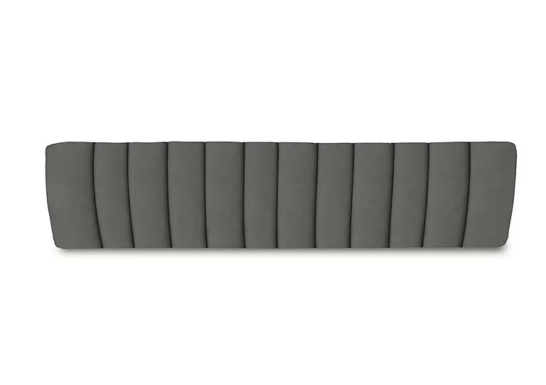 Njord Faux Leather Dining Bench Pad - 140-cm - Grey