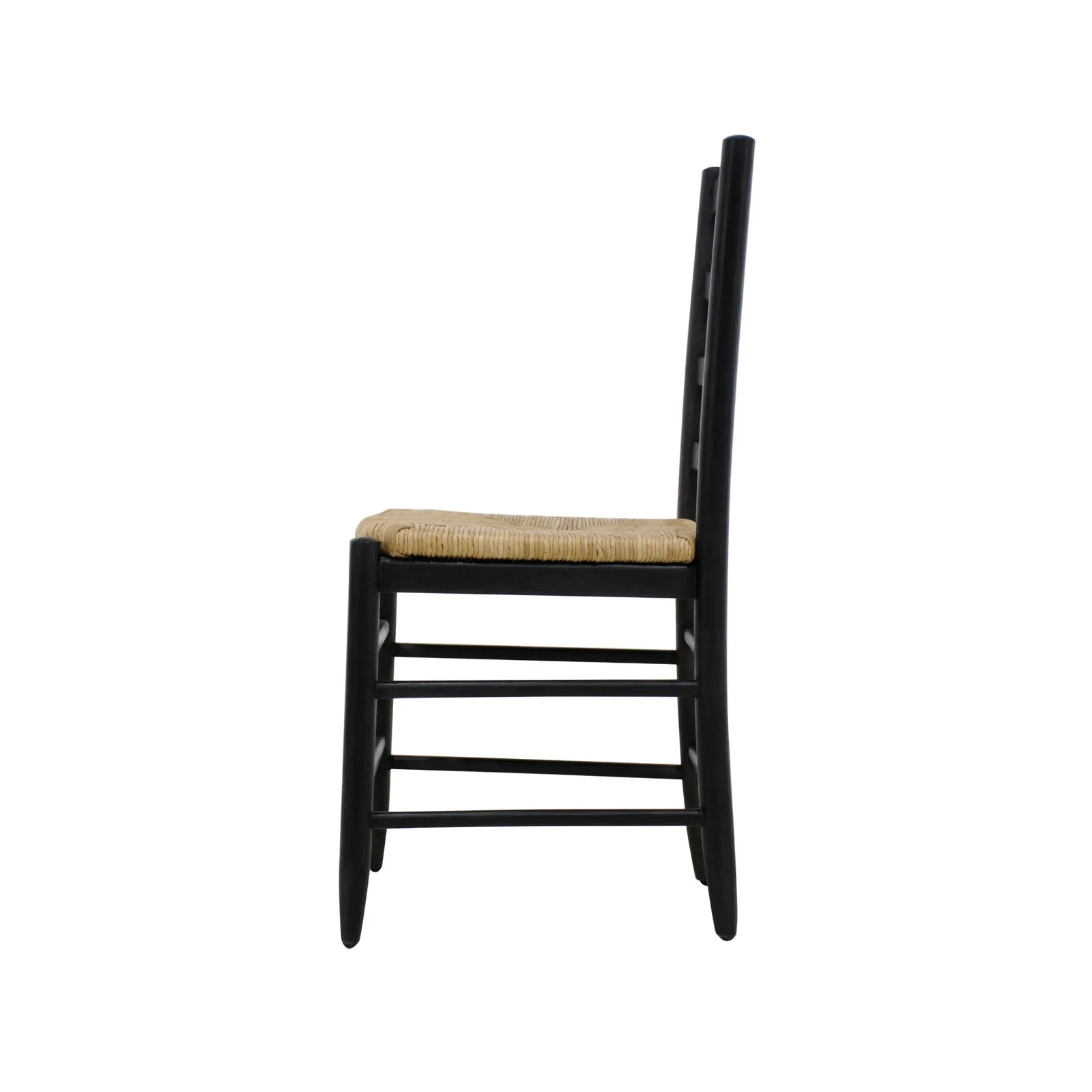 Pendleton Ladderback Side Dining Chair 4 Rung Mango, Black Wood | Barker & Stonehouse 6