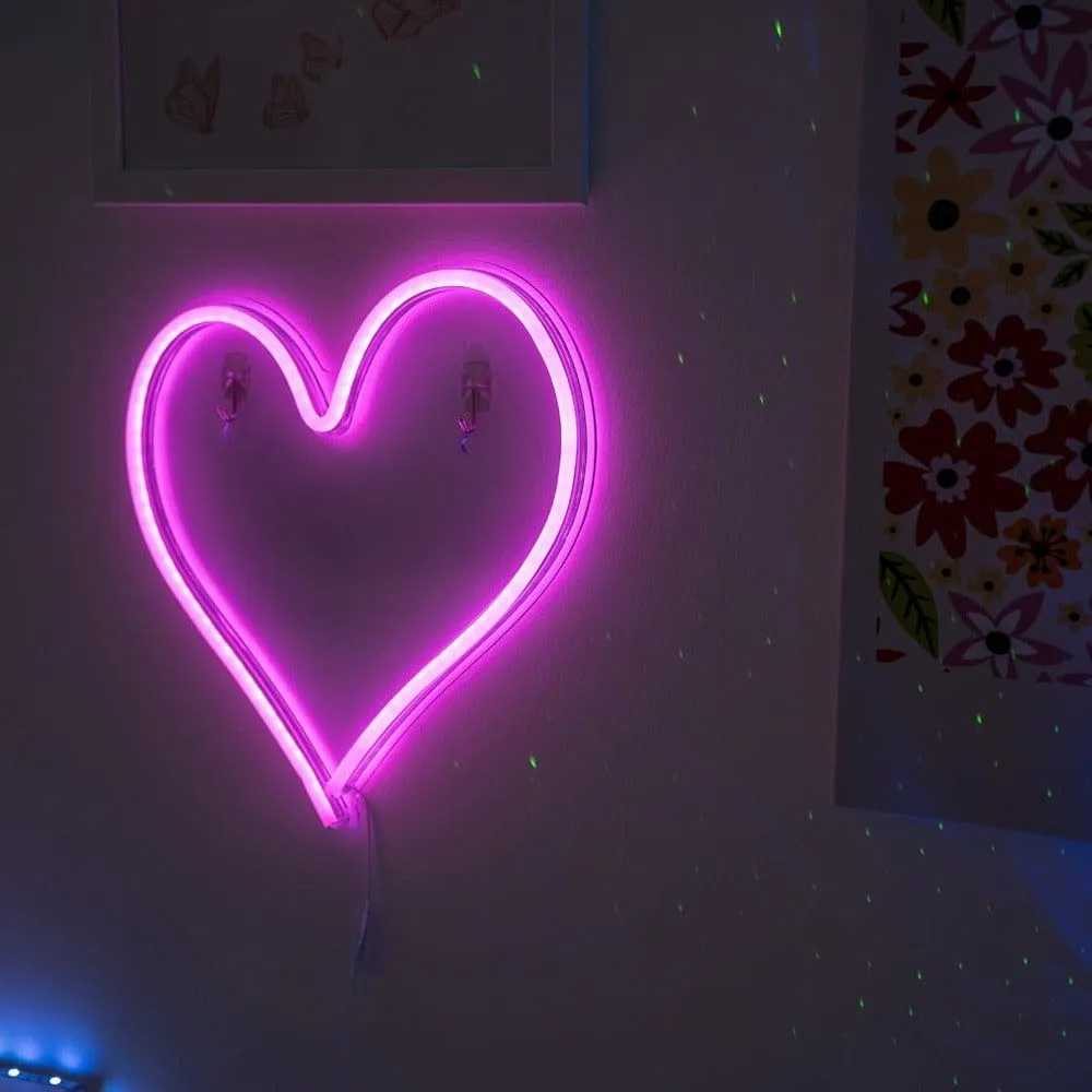 ValueLights Heart Neon Pink Light Decoration 2
