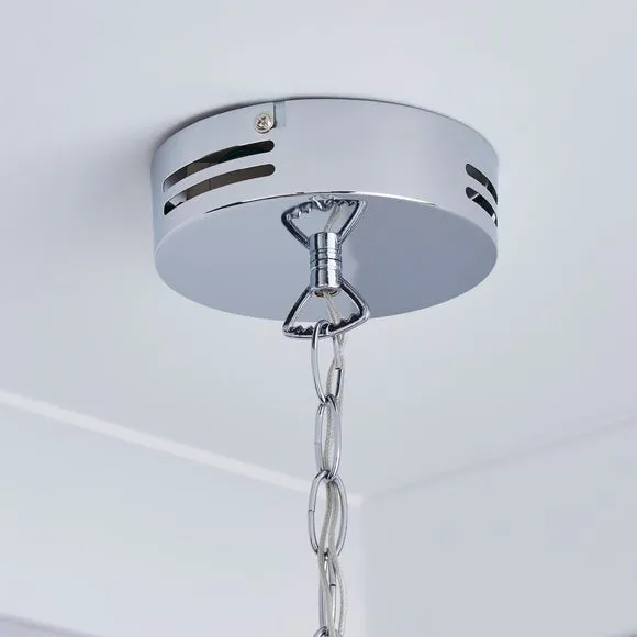 Marie Therese Chrome Integrated LED 5 Light Chandelier 4