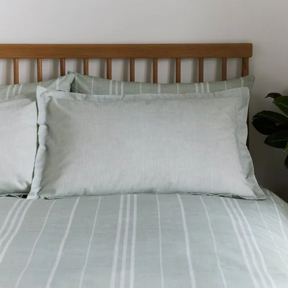 Harley Stripe Polycotton Oxford Pillowcase 2