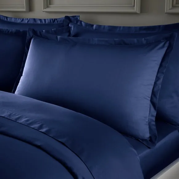 Hotel Cotton Sateen 400 Thread Count Oxford Pillowcase Pair 1