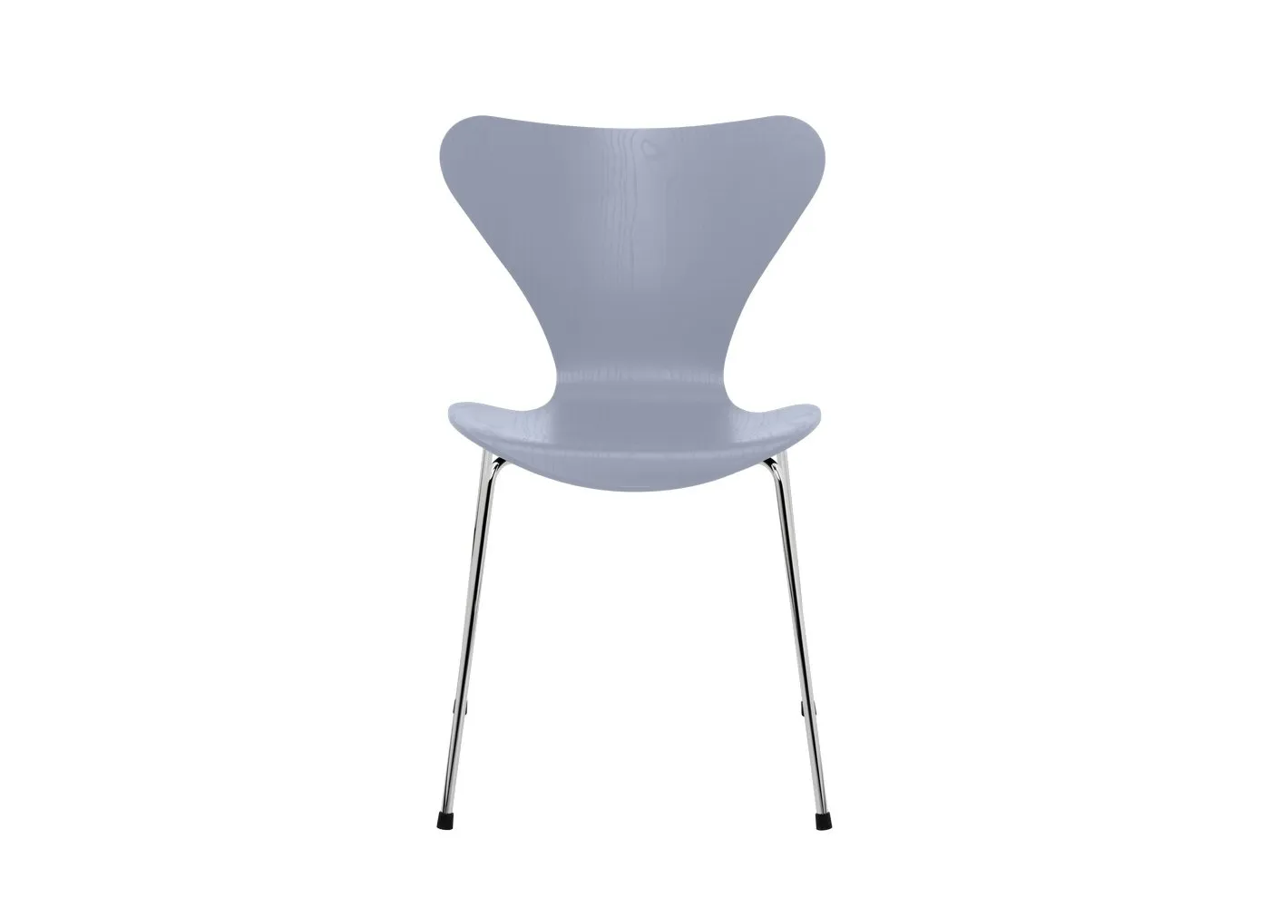 Fritz Hansen Series 7 Chair Coloured Ash Venetian Red Chrome Legs