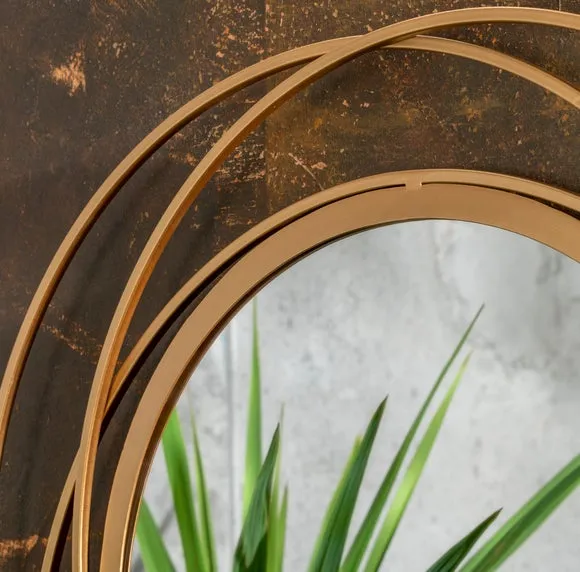Luxe Round Indoor Outdoor Wall Mirror 3