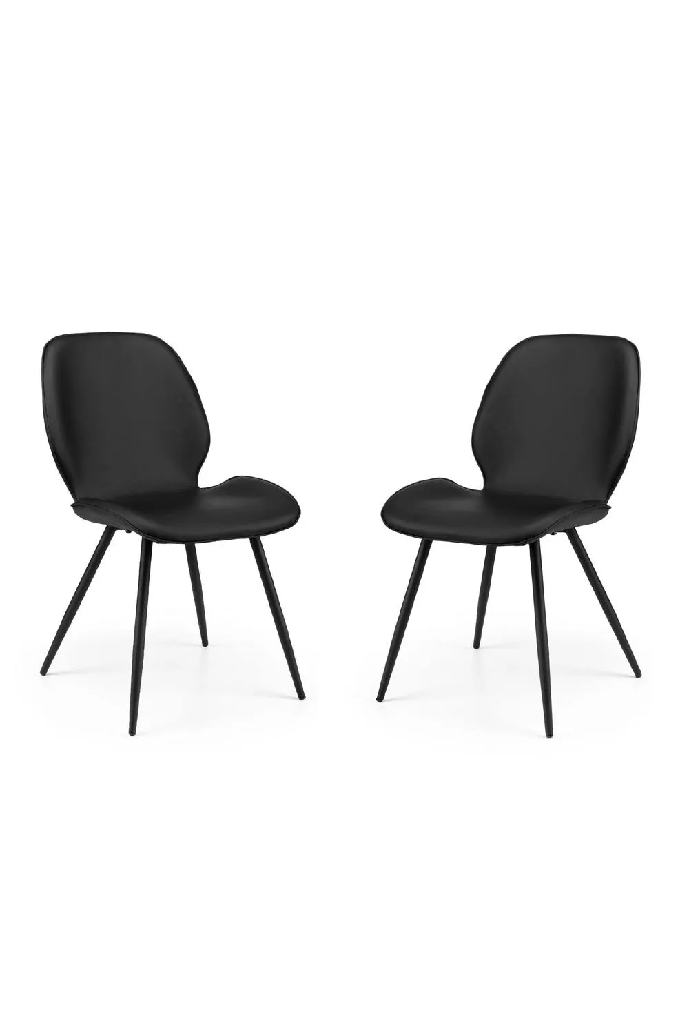 Julian Bowen Otto Upholstered Dining Chair (Set of 2) in Black 6